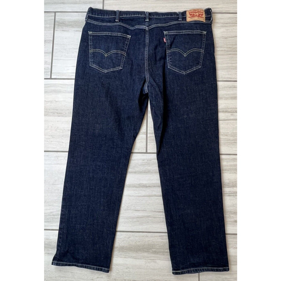 Levi's 541 Jeans Men's 42x32 Blue Denim Red Tab Athletic Taper Fit Dark‎ *see - Picture 7 of 7